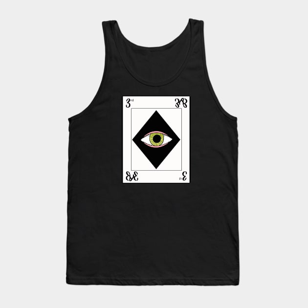 3rd eye playing card Tank Top by Never Dull